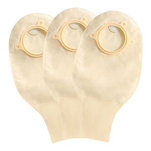 ถุงใส่ของเสียทางลำไส้ใหญ่แบบสองชิ้น สีเบจ ใช้ซ้ำได้ ระบายน้ำได้ - Product Image 3