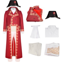 Costume de cosplay Napoléon pour homme, uniforme militaire royal, tenue d'historien, mode urbaine, fibre de cellulose régénérée