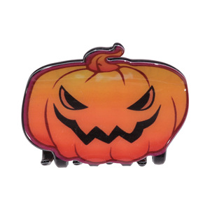 Pinzas para el pelo de calabaza malvada de Halloween, horripilantes pinzas para el pelo de calabaza Jack-O'-Lantern, pinzas para el pelo de calabaza con mueca para mujer - Product Image 4