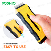 Foshio Rétractable Métal Nettoyage Grattoir Raclette Vinyle Remover Outils