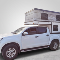 Huntoo Mini-camping-car moderne léger pour 2 personnes, adaptable sur pick-up 4x4, avec coque en fibre de verre