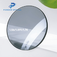 Verres de lunettes photochromiques HMC Pioneer Optical 1.499/1.56/1.60/1.67 HC, verres de lunettes à vision simple bloquant la lumière bleue