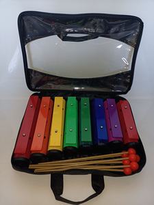 En vente pour l'école maternelle et la <span class=keywords><strong>famille</strong></span> étui noir <span class=keywords><strong>xylophone</strong></span> professionnel 8 Notes Instrument de musique pour garçons filles - Product Image 2