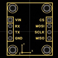 Módulo de sensor de giroscopio de 6 ejes G356, ICM-45686 + M0 MCU, UART/SPI de alta velocidad 5M Baud para concursos de diseño electrónico