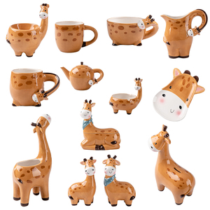 <span class=keywords><strong>Tirelire</strong></span> en céramique en forme de <span class=keywords><strong>girafe</strong></span>, <span class=keywords><strong>tirelire</strong></span> en céramique d'animal africain 3D personnalisée dans n'importe quelle couleur et forme - Product Image 2
