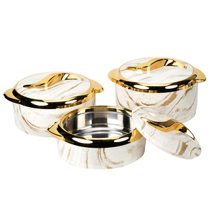 1.5 + 2 + 2.5L 3 cái/bộ Nhiệt Hộp Ăn Trưa Xách Tay Dã Ngoại Thực Phẩm Lưu Trữ Container Nhựa Thép Không Gỉ Bát Canh Với Xử Lý - Product Image 5