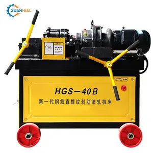 Factory direct sales 300mm hydraulic rebar thread rolling machine for bolt