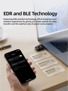 อะแดปเตอร์รับส่งสัญญาณเสียง USB/Type-C รุ่นใหม่ UC600 BT6.0 ไม่ต้องติดตั้งไดรเวอร์ รองรับ EDR+BLE ชิป <span class=keywords><strong>Realtek</strong></span> - Product Image 5