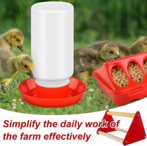 Nuevo Bebedero Automático para Aves de Corral de 1L, Marca Yuou, Equipo Agrícola, Gran Capacidad, Plástico Rojo, para Pollos, Patos y Pájaros - Product Image 4