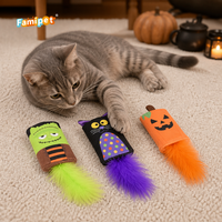 Jouet pour chaton en peluche douce et froissée, motif fantôme, thème Halloween, personnalisé, vente en gros, nouveau, par le fabricant Famipet