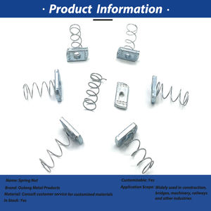 Écrous à ressort en acier inoxydable 304 M6 M8 <span class=keywords><strong>M10</strong></span> M12 Fixations pour profilés Vente directe d'usine Écrous de blocage haute résistance - Product Image 2