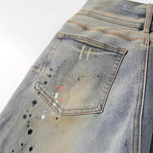 Pantalones de estilo urbano europeo-americano, de color liso, retro americano, modernos, hip-hop, Dippie, elegantes, de corte ajustado, elásticos, de tiro medio, ligeros - Product Image 4