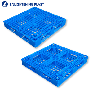 Palette en plastique à 6 roulettes, à plateau ouvert, simple face, entrée 4 directions Euro, 48x40 pouces, pour stockage et logistique - Product Image 1