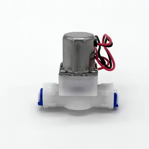 1 4 válvulas Suppliers-Válvula Solenoide de bloqueo de agua, pulsador pequeño de intubación, ahorro de energía, 1/4 "DC4.5V