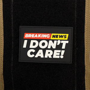 שובר טלאי morale חדשות עם עבור זרוע סיכה-על pvc רך גומי מים 3D עמיד משולש צורה גודל להתאמה אישית - Product Image 5