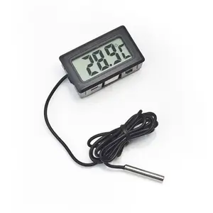 Mini Embedded Elektronische Digitale Thermometer Aquarium Koelkast Watertemperatuurmeter Waterdicht Sonde TPM-10