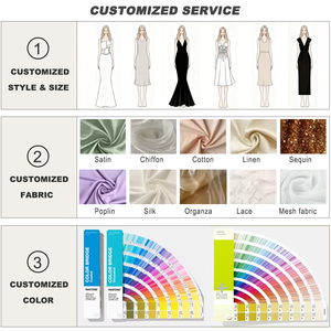 الأكثر مبيعًا فستان طويل أنيق من البوليستر الفاخر غير رسمي فستان كرة طويل فساتين للنساء - Product Image 5