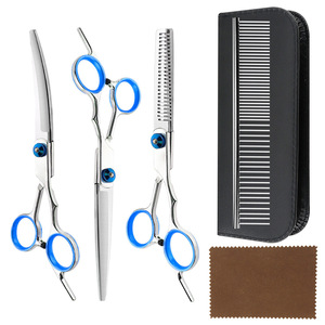 <span class=keywords><strong>Ciseaux</strong></span> de coiffeur en acier inoxydable couleur or ensemble de <span class=keywords><strong>ciseaux</strong></span> amincissants de type fendu pour le toilettage des chiens et des chats pour la maison et les salons de coiffure - Product Image 2