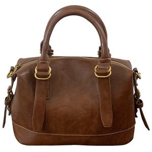 Women's <b>Pillow</b>-<b>Shaped</b> Handbag Brown Black Zipper Closure Shoulder Crossbody Bag Everyday Outfits Fall 2024 - Product Image 5