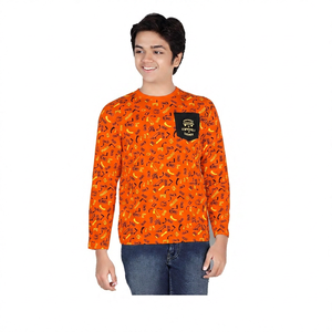 Camisetas de Manga Corta para Bebé Niño, 100% Algodón Orgánico Jersey, Estampado Animal, Casual, Transpirable y Ecológico - Product Image 1