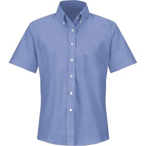 Vestido de carrera elegante de camisa Oxford ejecutivo personalizado para mujer en color rojo - Product Image 2