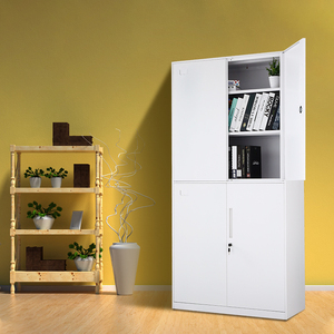 ตัวล็อคโลหะสำหรับจัดเก็บของในสำนักงานที่บ้านสำนักงานโรงเรียนใช้ในซูเปอร์มาร์เก็ตความจุขนาดใหญ่4ประตูดีไซน์ทันสมัย - Product Image 4