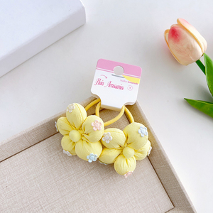 Chouchous pour cheveux en tissu doux à motifs floraux 3D, parfaits pour les coiffures quotidiennes et de fête - Product Image 5