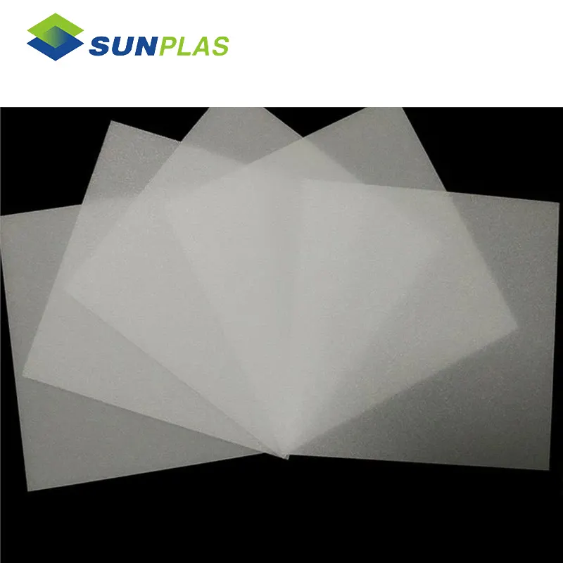 Sunplas Panneau LED Diffuseur d'éclairage Feuille de diffuseur acrylique Feuille de diffuseur d'éclairage blanc