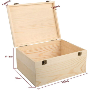 <span class=keywords><strong>Caja</strong></span> de <span class=keywords><strong>Madera</strong></span> de Pino Natural Pulida ESTICK <span class=keywords><strong>con</strong></span> <span class=keywords><strong>Tapa</strong></span> <span class=keywords><strong>con</strong></span> Bisagras y Cierre Frontal, Tema de Arte Folclórico Animal, Tamaño Personalizable, <span class=keywords><strong>Caja</strong></span> Multifuncional - Product Image 6