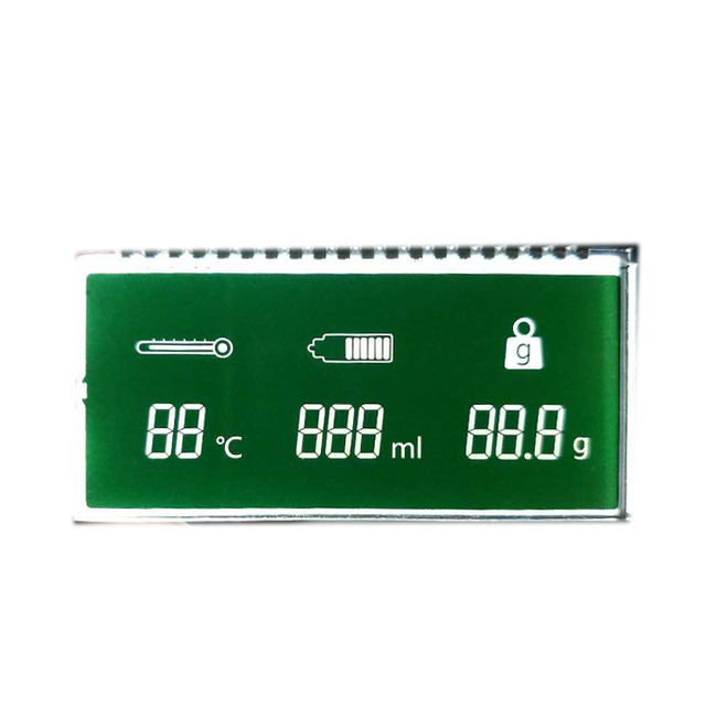 Various TN Mono 7 Segment LCD Displays with LED Backlight Positive/Negative Modes for Meter Applications