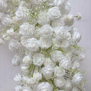ดอกกุหลาบเทียมสีขาวตกแต่งซุ้มแต่งงานซุ้มดอกไม้ประดิษฐ์สีขาวสำหรับตกแต่งงานแต่งงาน - Product Image 6