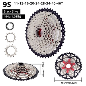 <span class=keywords><strong>Cassette</strong></span> de vélo de montagne MTB 9 vitesses <span class=keywords><strong>11</strong></span>-32/<span class=keywords><strong>34</strong></span>/36/40/42/46/50T pour Shimano/SRAM - Product Image 4