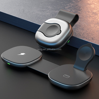 Mini cargador portátil ultrafino para reloj inteligente con auriculares para teléfono móvil