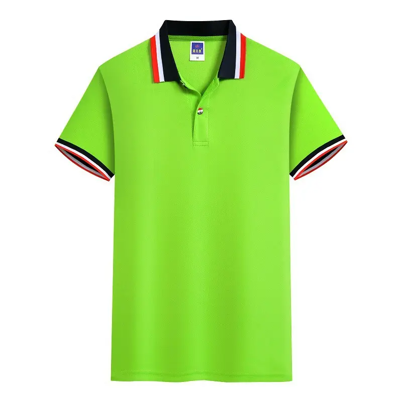 Solid plain blank 10 colors polyester fashion short sleeve polo shirts