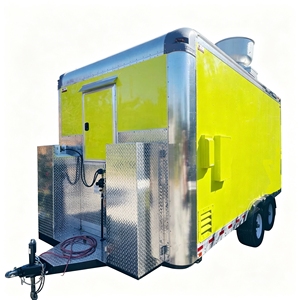 Nuevo Food Truck Retro Moderno de Acero Inoxidable y Fibra de Vidrio, Resistente a la Corrosión, para Uso en Exteriores, con Quemador para Helados y Papas Fritas, Plancha y Parrilla - Product Image 3