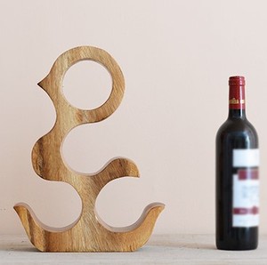 Casier à vin en bois massif personnalisable Design de personnalité créative pour décoration de table pour les occasions de fête Carton emballé en usine - Product Image 4