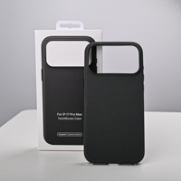 Coque de téléphone intégrale en tissu technique 360 pour 17 Pro/17 Pro Max avec anneau magnétique, bouton IA, antichoc, anti-transpiration, anti-traces de doigts, compatible sans fil