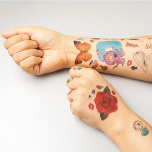 Pegatinas de Tatuajes Temporales KeMeng, Diseño Indio, para Rostro, Cuerpo, Hombres, Mujeres y Niños, con Motivos de Tigre, Lobo, Calavera, Henna, <span class=keywords><strong>a</strong></span> <span class=keywords><strong>la</strong></span> Moda - Product Image 2