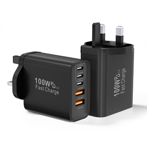 อะแดปเตอร์ GaN 100W มาตรฐานอังกฤษ ใช้ได้กับ Apple iPhone 16 และโทรศัพท์ Samsung ได้รับการรับรอง UKCA รองรับการชาร์จเร็วแบบหลายพอร์ต - Product Image 2