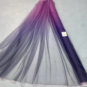 تول أومبري بلون أرجواني دخاني مع براق, من التول بلونين حسب الطلب - Product Image 6