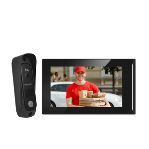 Kit di sistema per videocitofono cablato da 4.3 pollici con una telecamera per esterni e due monitor per interfono domestico sistema di sicurezza con campanello - Product Image 2