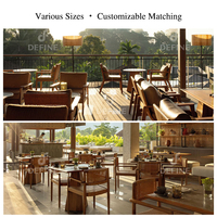 Ensembles de meubles modernes pour café, restaurant, hôtel, en bois, sur mesure, table et chaises de salle à manger, ensemble complet