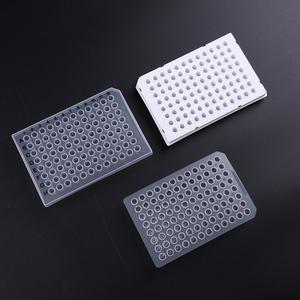 แผ่น <span class=keywords><strong>PCR</strong></span> กึ่งกระโปรงแบบใช้แล้วทิ้งแผ่น <span class=keywords><strong>PCR</strong></span> พลาสติกใสไม่มีขอบแผ่น <span class=keywords><strong>PCR</strong></span> ไม่มีขอบ - Product Image 2