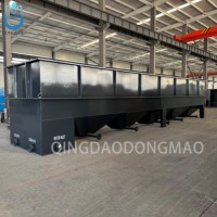 Système de recyclage des eaux de rivière Tube incliné Réservoir de sédimentation Clarificateur à lamelles Capacité de 60m3/h par conteneur 40HQ