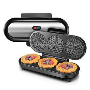 Машина для производства вафель Aifa высокой мощности, 1500 Вт, с каналом переполнения, устраняет беспорядок, с цифровым управлением, вафельница черного цвета - Product Image 6