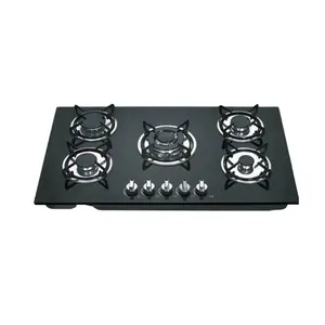 Easy Clean 5 Burner Industrial Stoves Gas Cooker