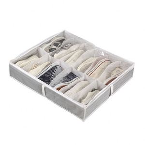 12 Paires de Boîtes de Rangement pour Chaussures Sous le Lit, Organisateur de Rangement de Chaussures pour Placard, Boîte de Rangement de Chaussures avec Couvercle Transparent - Product Image 2