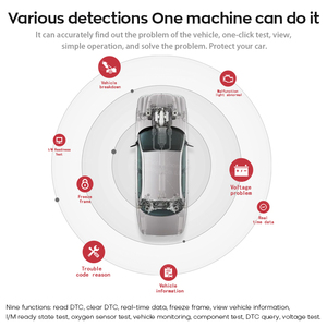 Ya200 OBD 2 Máy quét 9-16V tự động thử nghiệm cho xe công cụ Chẩn đoán - Product Image 6