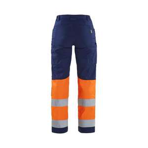 BLAKLADER - 716118118953D22 Pantalón Hi-Vis para Mujer con elástico Azul marino/Naranja-EAN 7330509882580 ROPA DE TRABAJO DE LA HI-VIS - Product Image 2