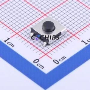 GT-TC090A-H031-L5-BL Tactile Switch SMD-5P,6.2x6.2mm Switch Single Pole Single Throw Round Button 1.6N Vertical Mount - Product Image 1